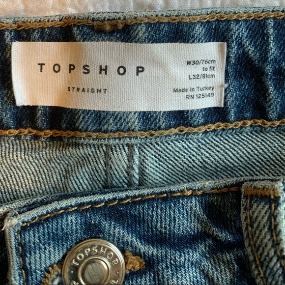 TopShop Straight Rigid Denim - Picture 4 of 5